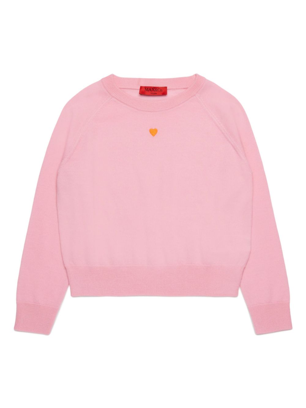 MAX&Co. Kids wool crew-neck sweater - Pink