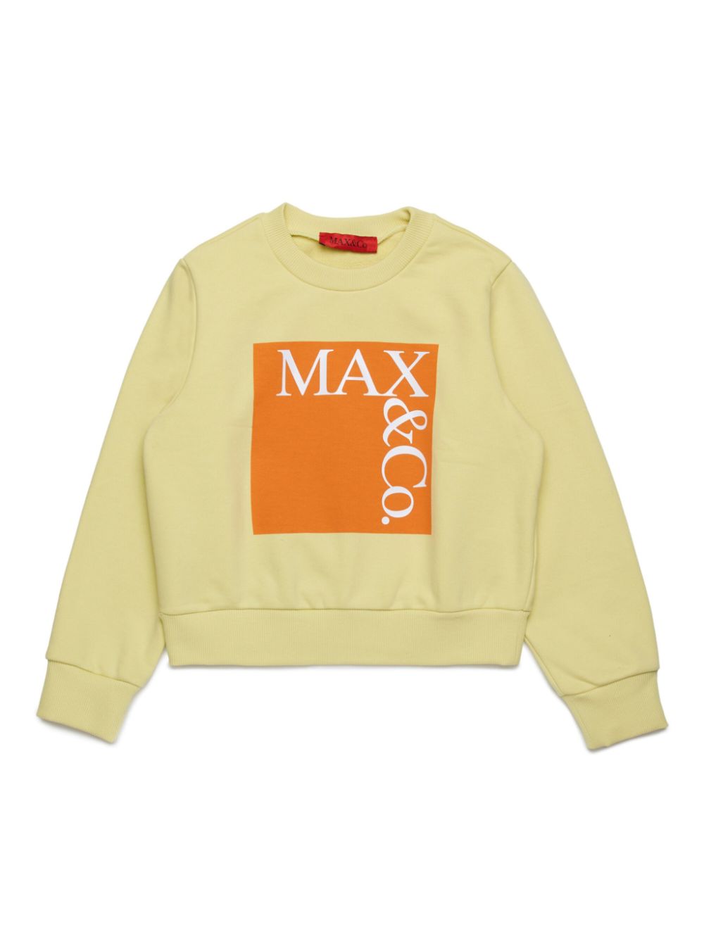 MAX&Co. Kids logo-print crew-neck sweatshirt - Yellow