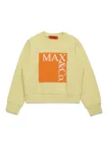 MAX&Co. Kids logo-print crew-neck sweatshirt - Yellow