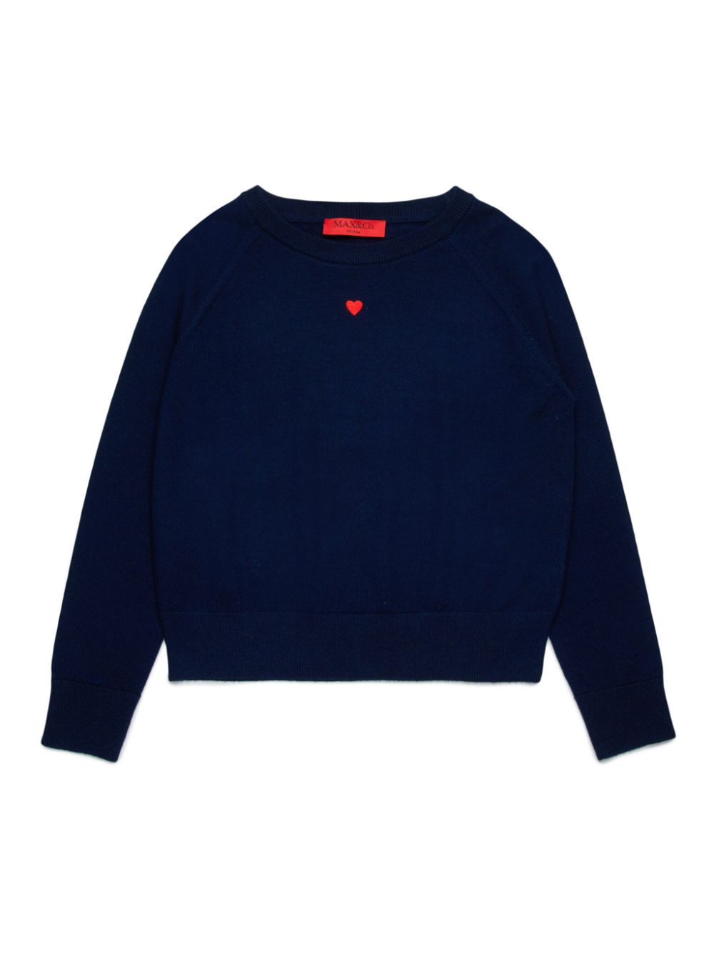 MAX&Co. Kids wool crew-neck sweater - Blue