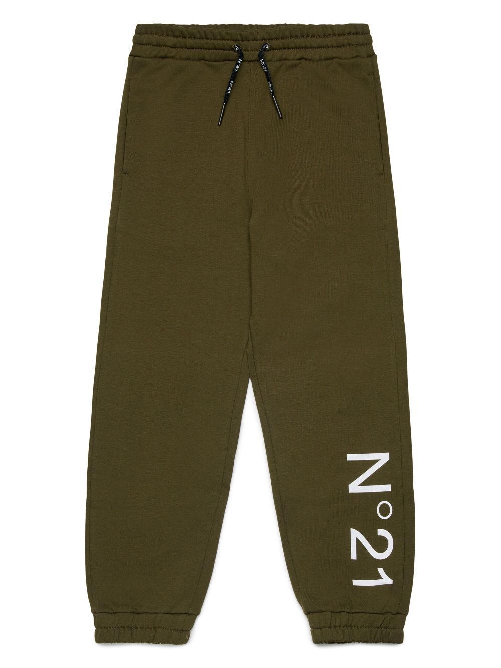 Nº21 Kids logo-print track pants - Green