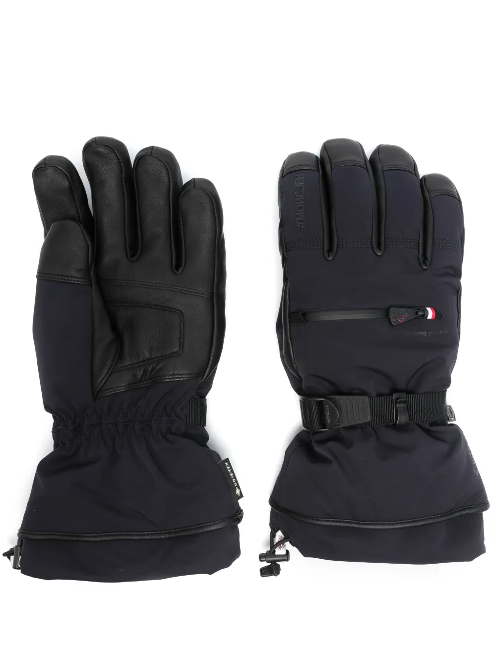 Moncler Grenoble قفازات مبطنة | أزرق | Image 1