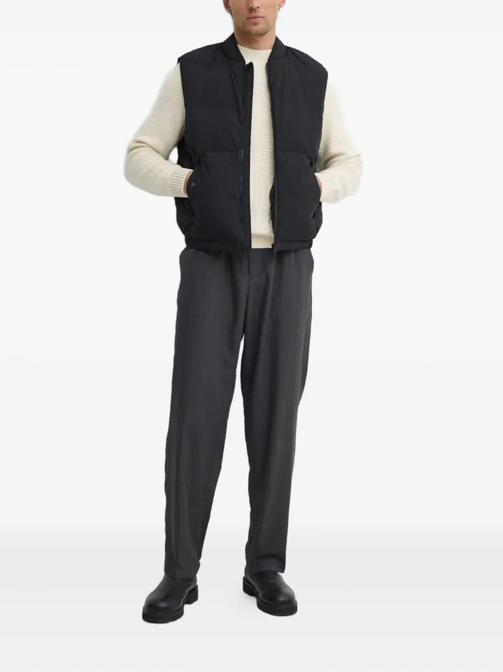 Barbour Casey kabelgebreide trui - Wit