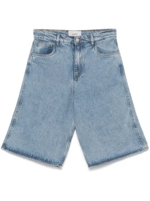 ショートパンツ COPERNI Women Shorts  Burmudas COPP40836 BEI Beige Bermuda Denim Pants – Coperni