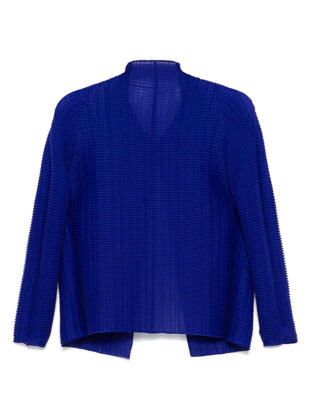 Pleats Please Issey Miyake Wooly Pleats 48 jack - Blauw