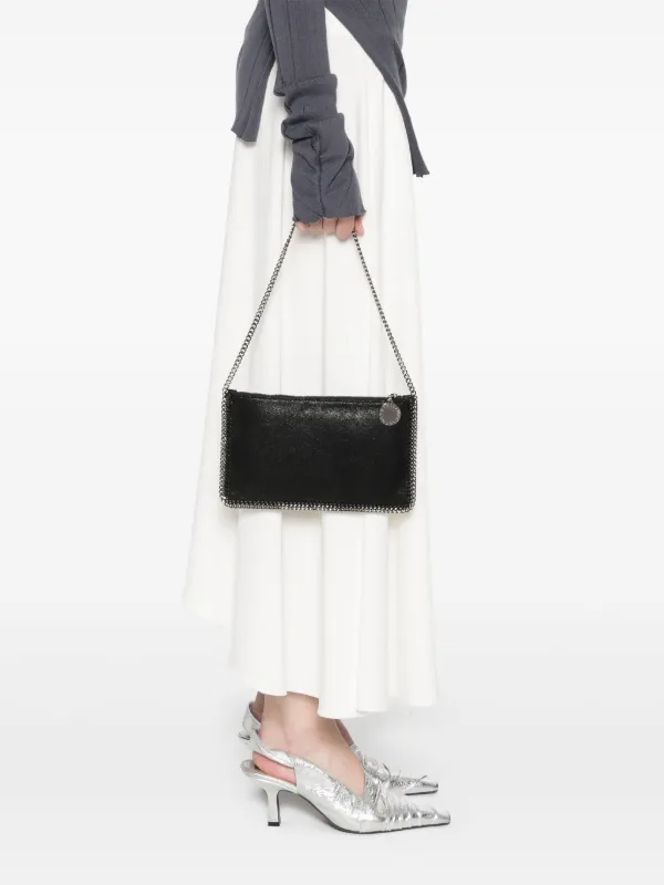 Stella McCartney Falabella Shoulder Bag | Black | FARFETCH