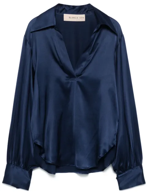 Blanca Vita satin blouse