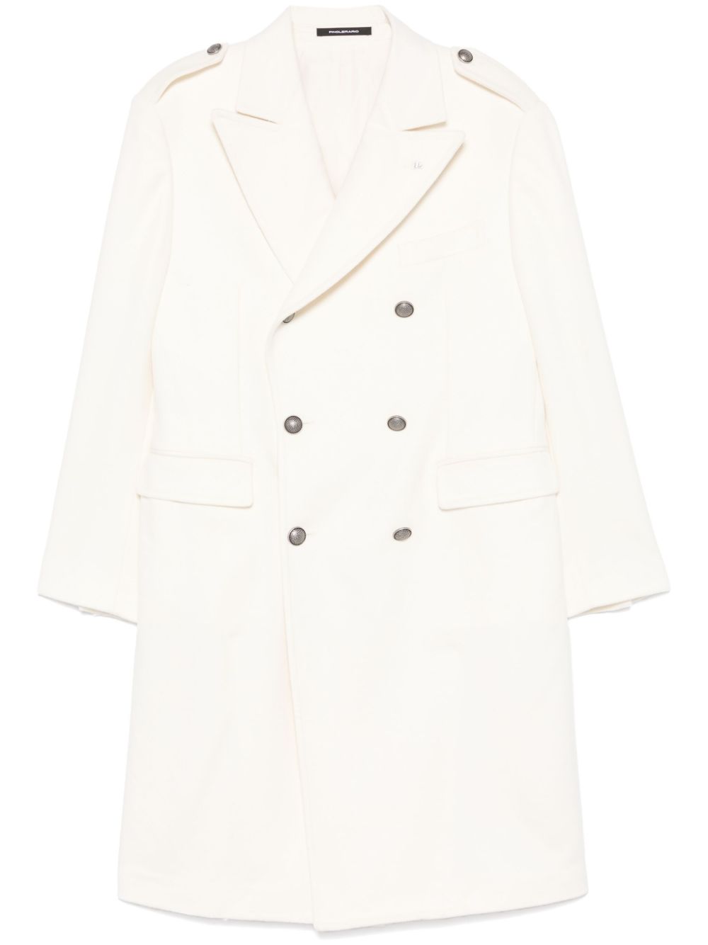 Tagliatore double-breasted coat - White