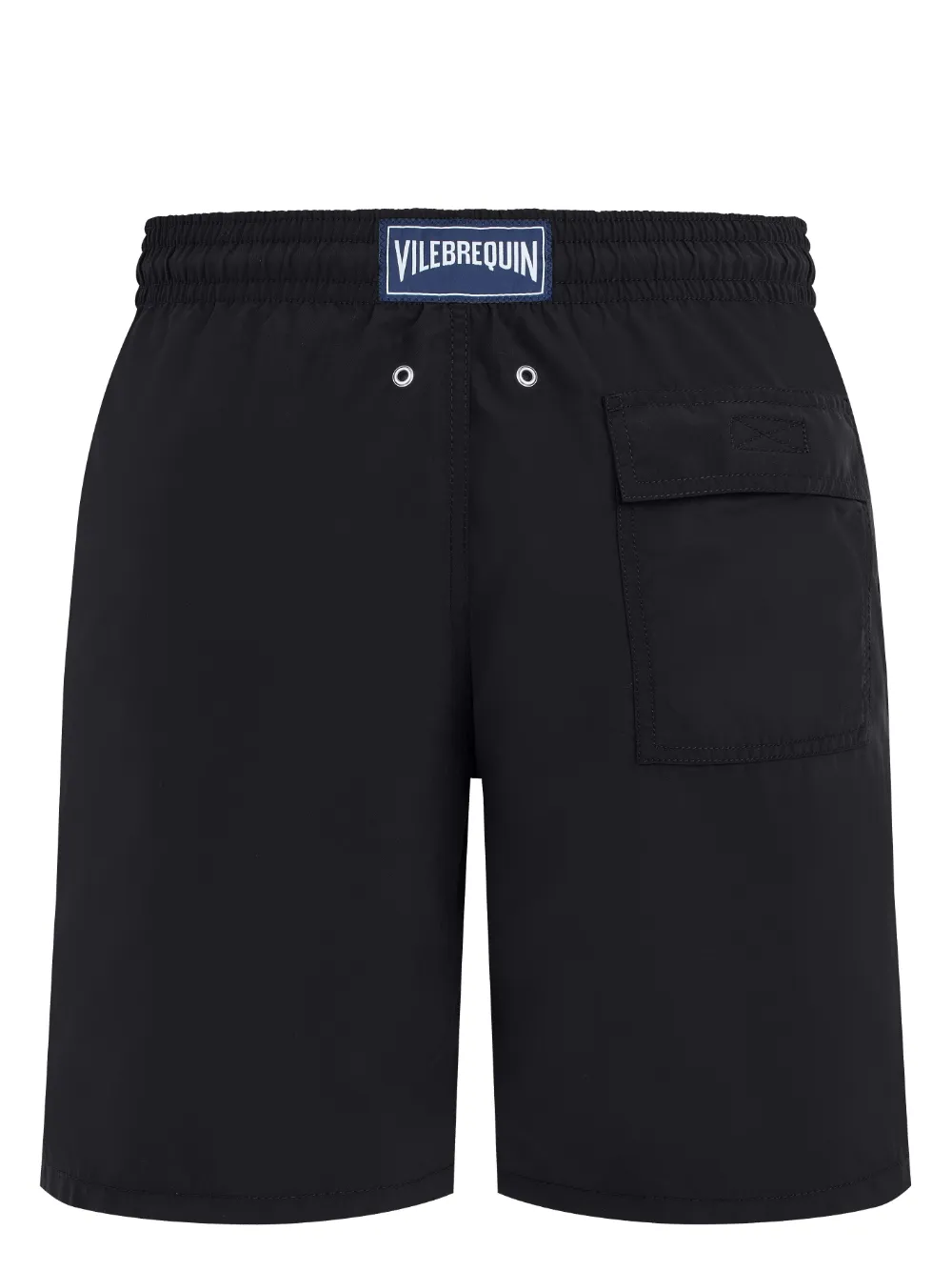 Vilebrequin Zwembroek met logopatch Zwart