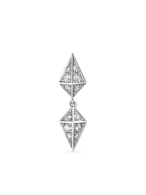 STATEMENT PARIS aretes Rockaway en plata de ley con diamante