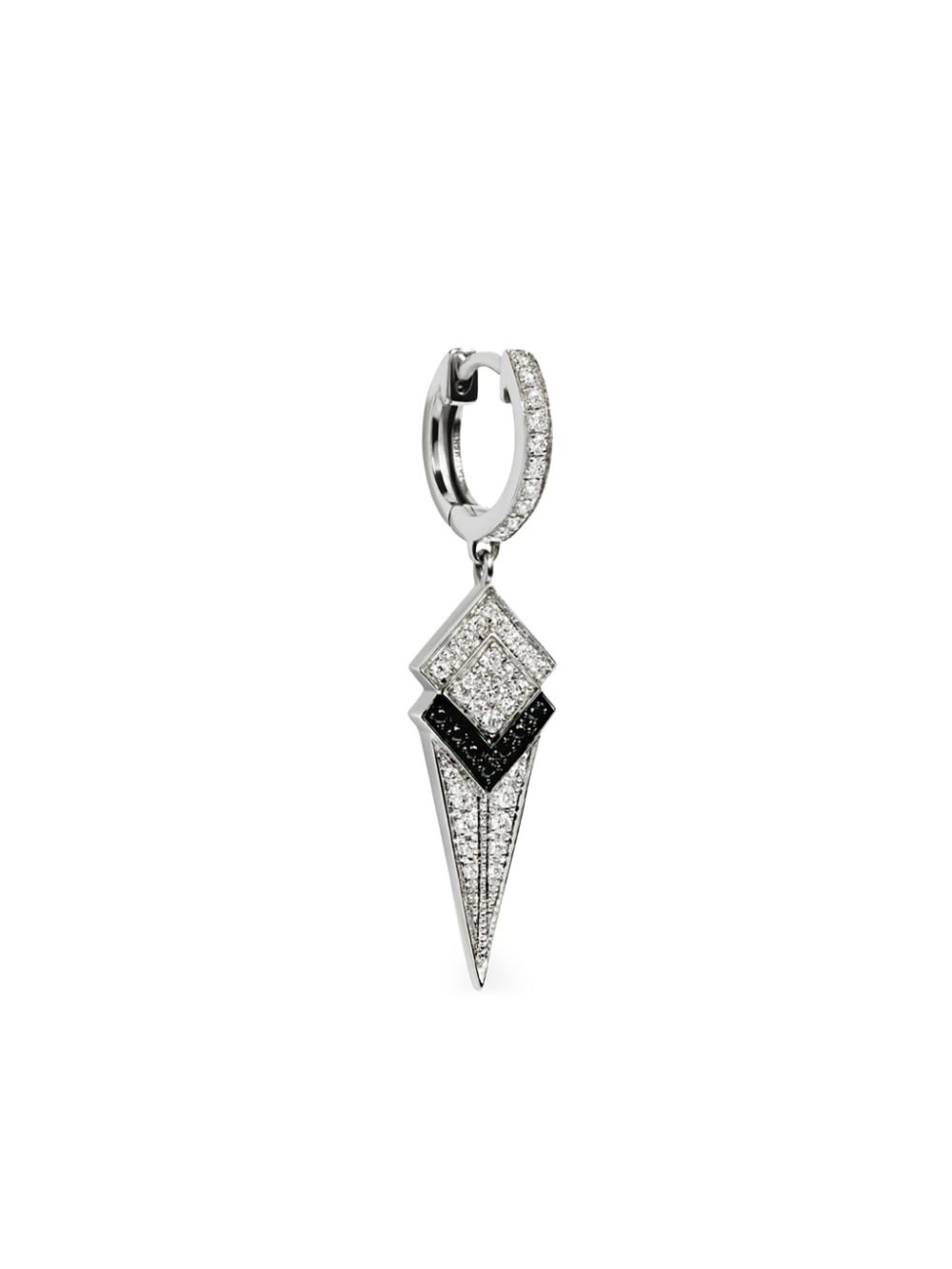 STATEMENT PARIS Stairway Graded Cone sterling zilver oorbellen met diamant