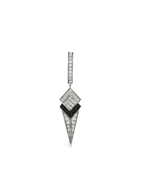 STATEMENT PARIS aretes Stairway Graded Cone en plata de ley con diamante