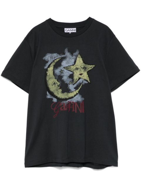 GANNI Moonlight-print T-shirt Women