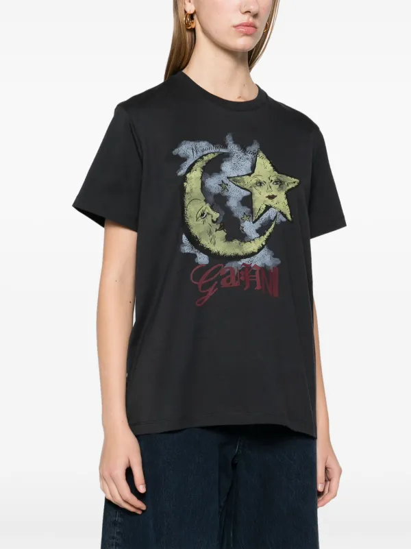 GANNI ロゴ Tシャツ | ホワイト | FARFETCH JP