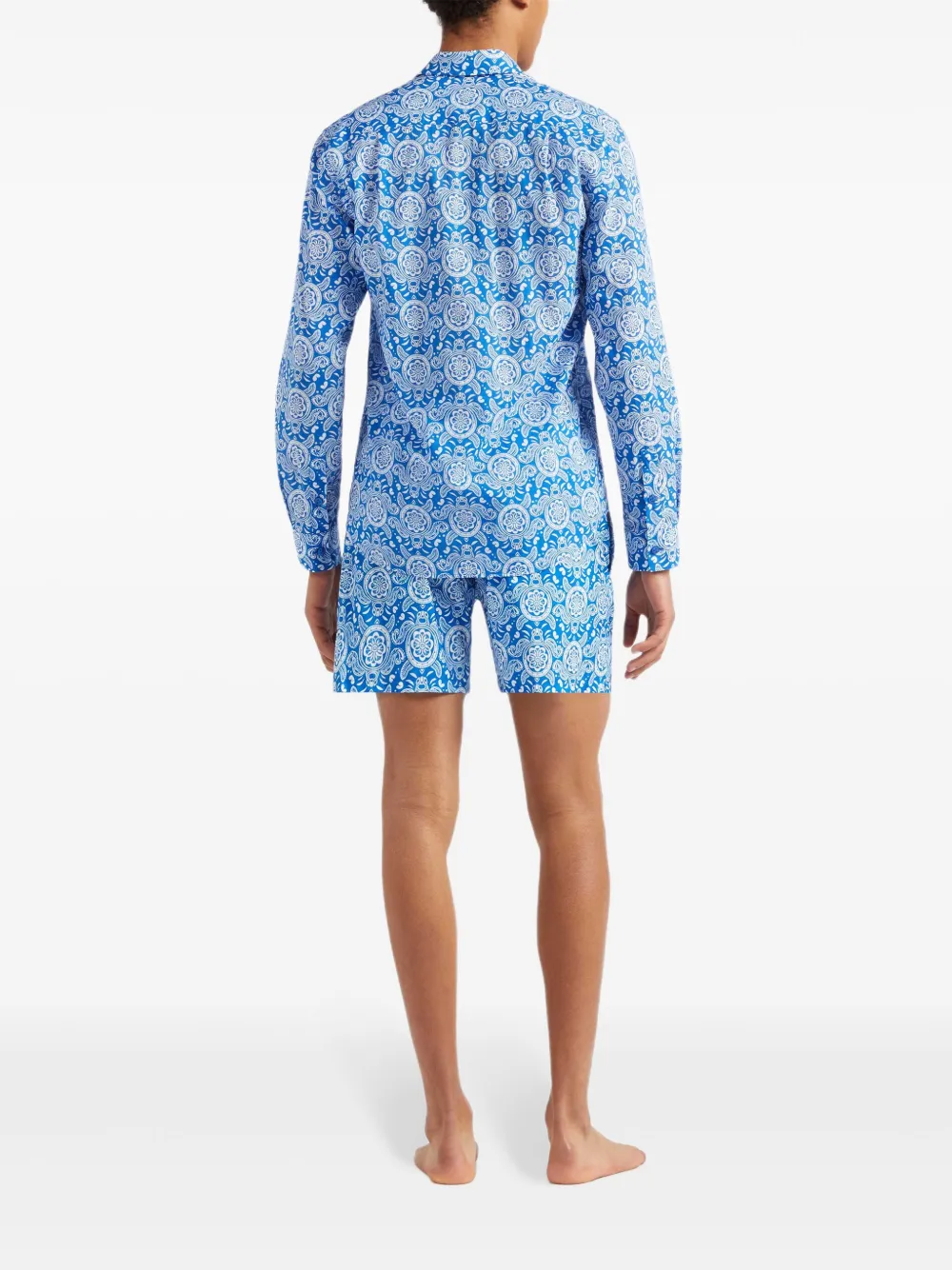 Vilebrequin turtle-print shirt - Blauw