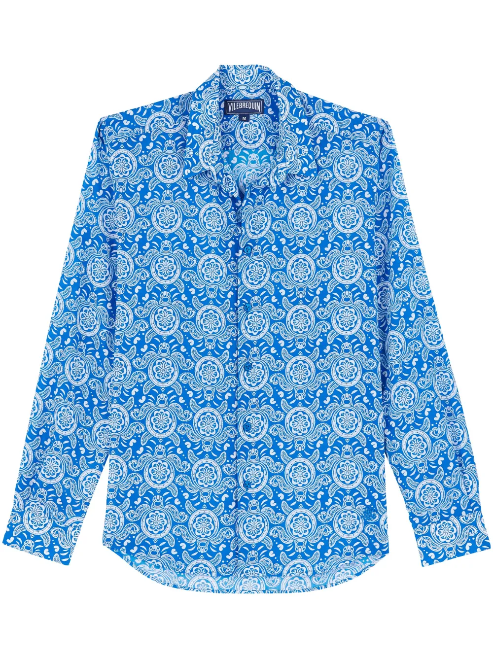 Vilebrequin T-shirt met schildpad print Blauw