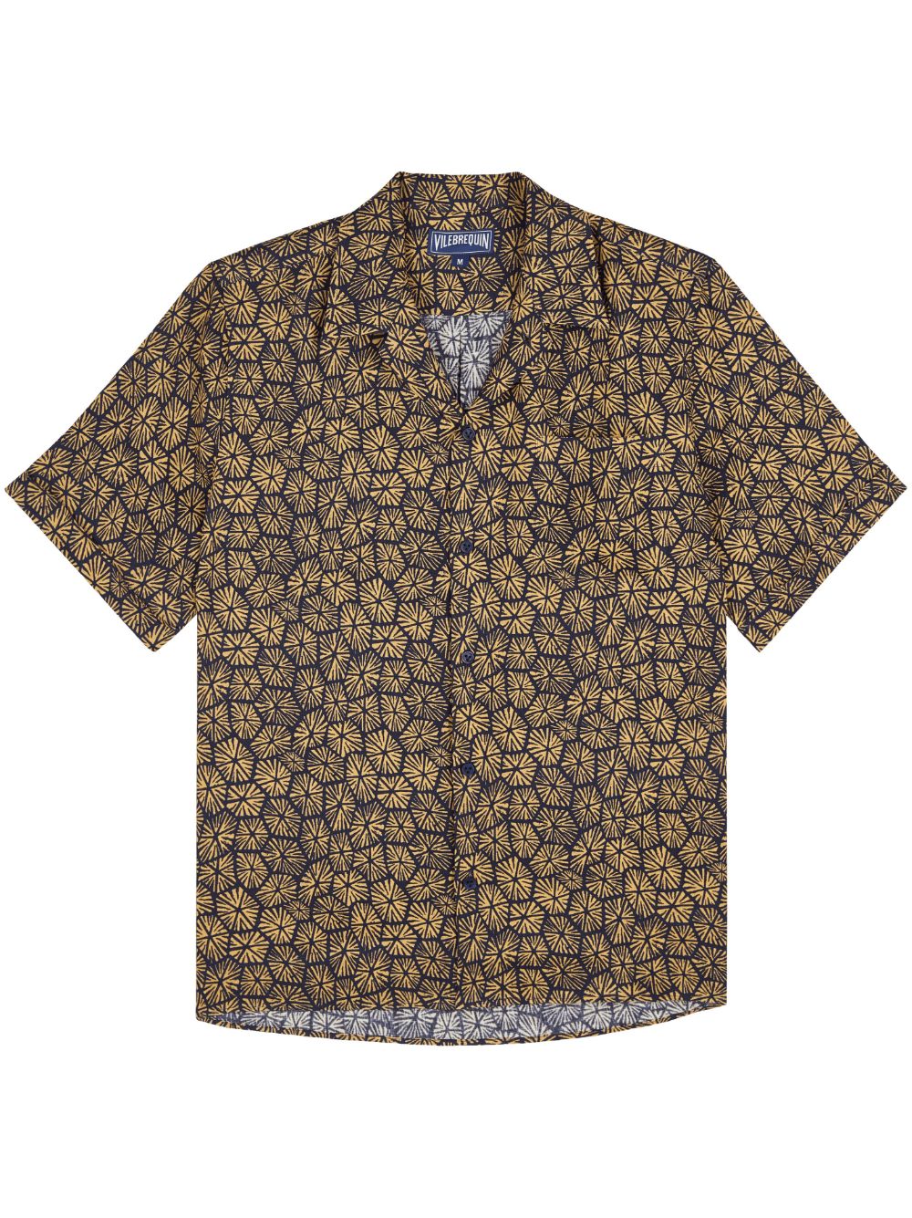 Vilebrequin shell-print linen shirt - Blue