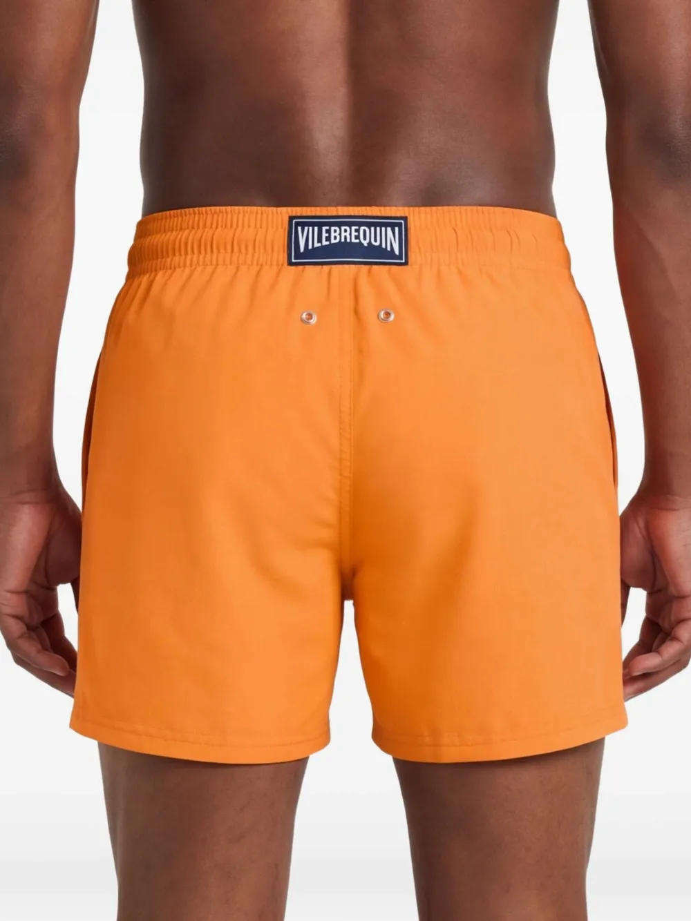 Vilebrequin Zwembroek met logopatch Oranje