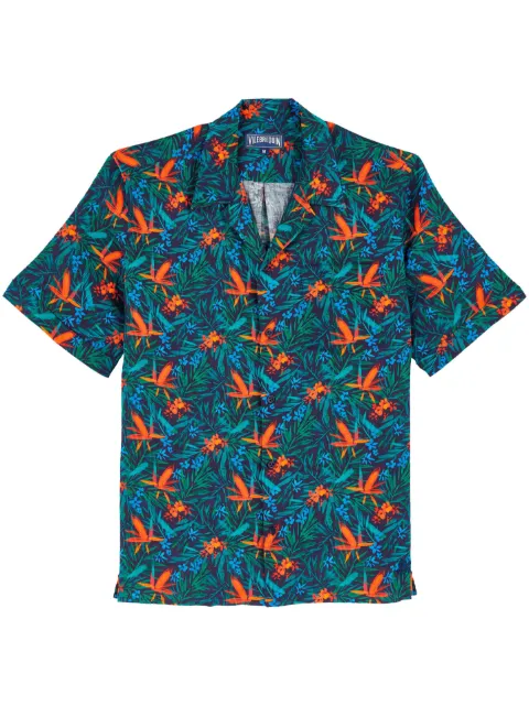 Vilebrequin camisa con estampado floral