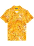 Vilebrequin Palm Leaves-print polo shirt - Orange