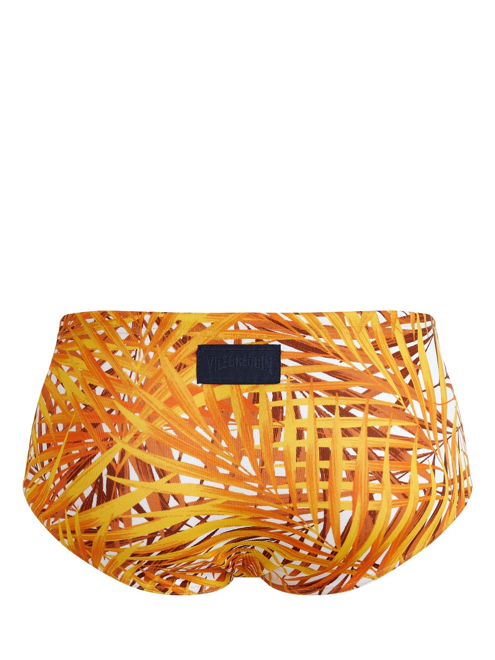 Vilebrequin Palm Leaves-print swim trunks - Oranje