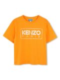 Kenzo Kids logo-print t-shirt - Orange