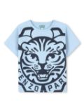 Kenzo Kids tiger print T-shirt - Blue