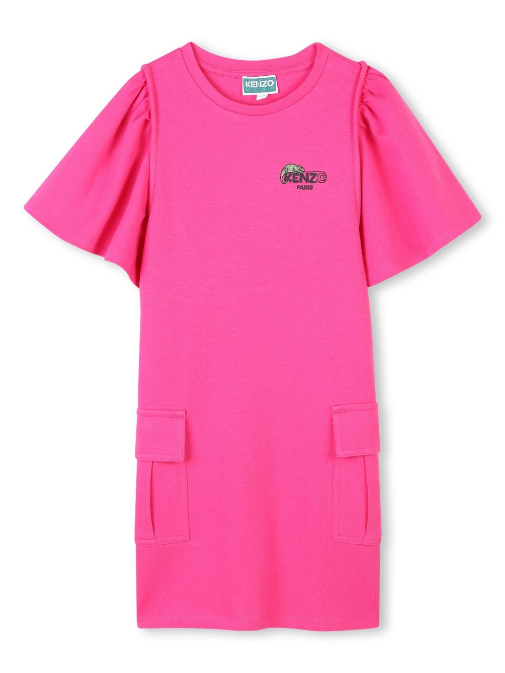 Kenzo Kids logo-print dress - Pink