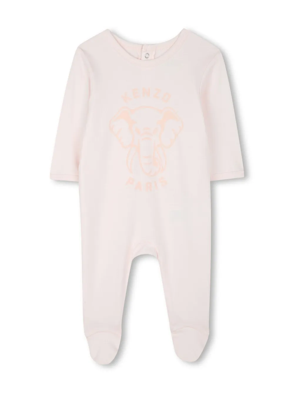 Kenzo Kids Pyjama muts en slabbetje met olifantprint Roze