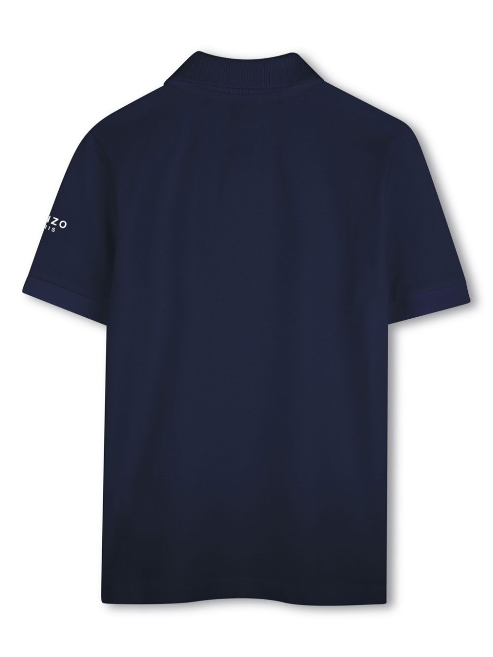 Kenzo Kids Poloshirt met geborduurd logo - Blauw