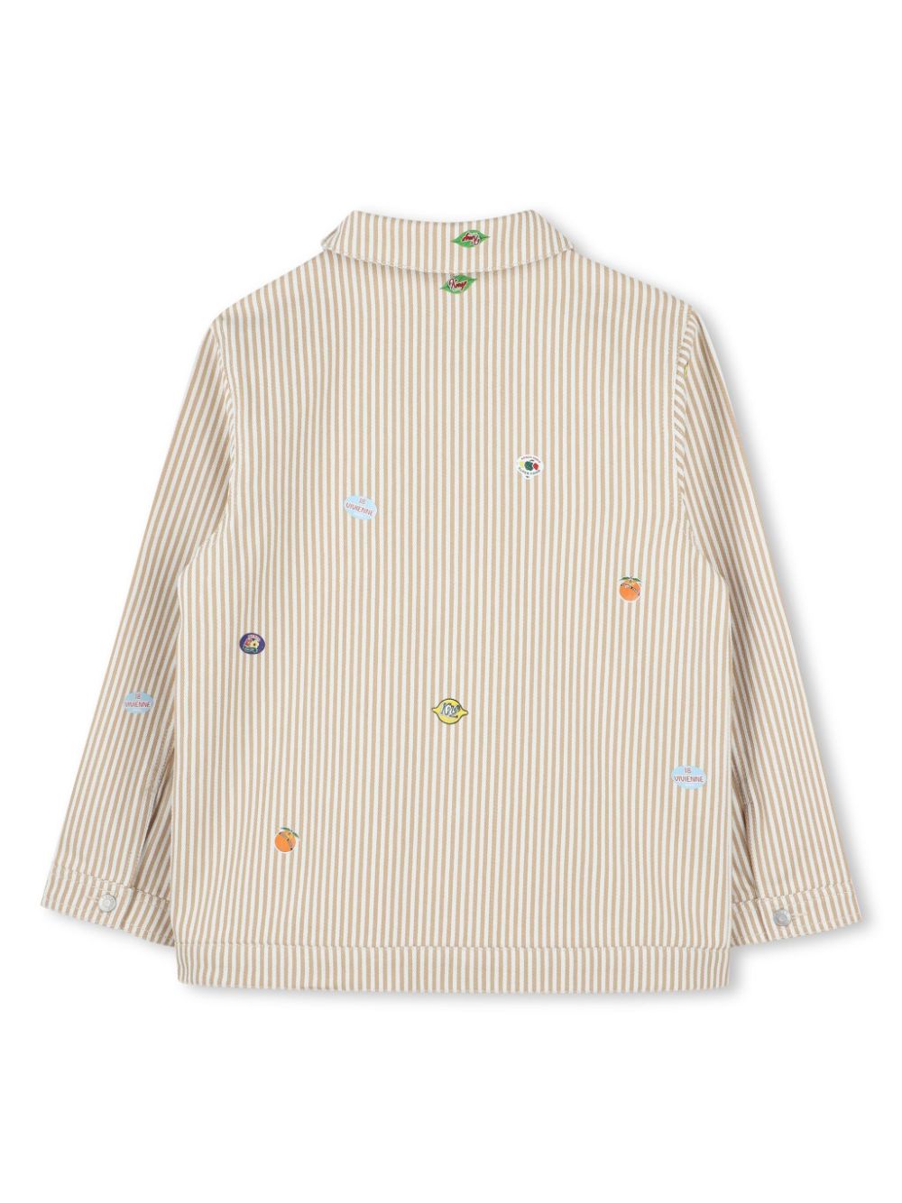 Kenzo Kids Gestreept jack - Beige