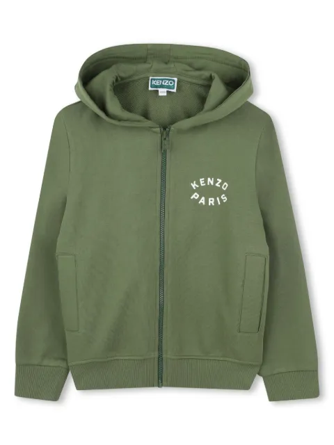 Kenzo Kids tiger-print zipped hoodie