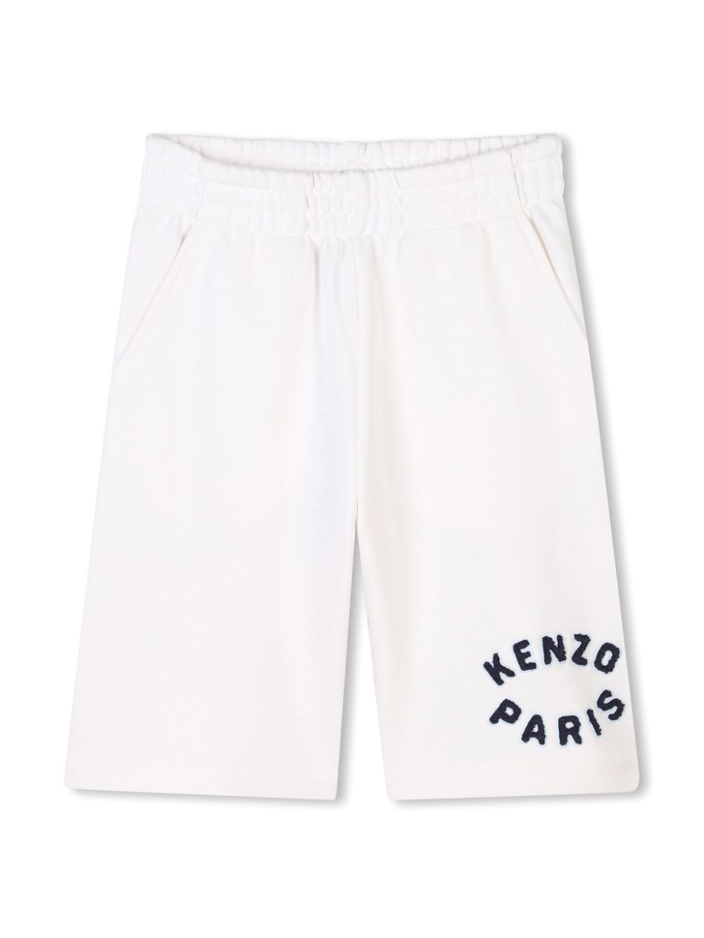 Kenzo Kids Bermuda shorts met logo-applicatie Wit