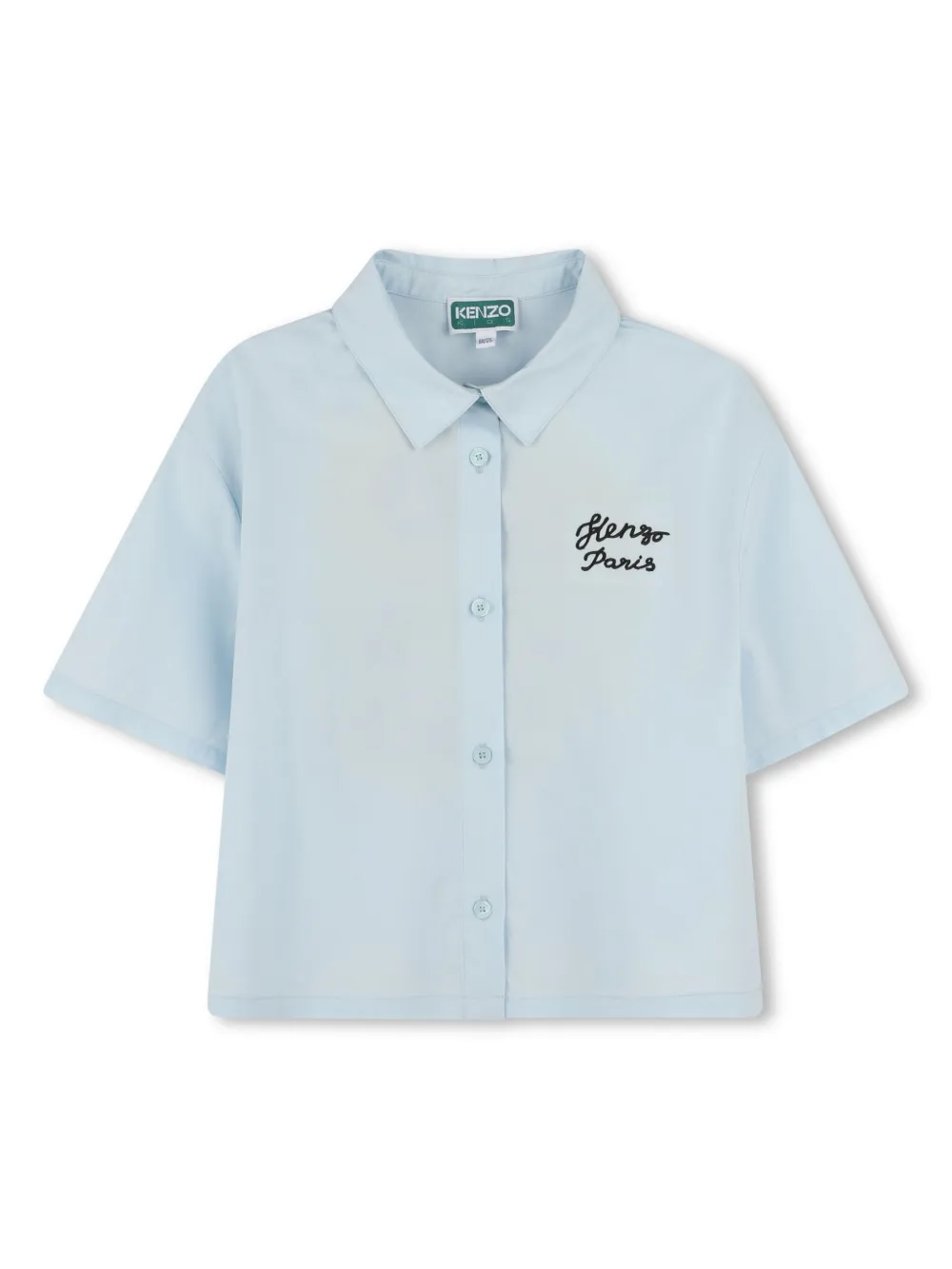 Kenzo Kids Shirt met korte mouwen Blauw