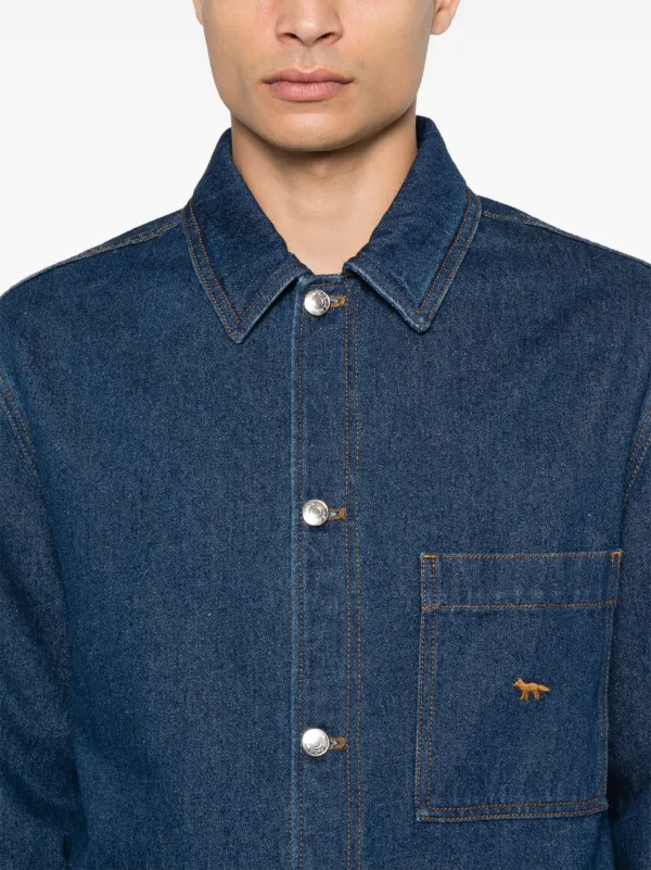 Maison Kitsuné デニムジャケット | ブルー | FARFETCH JP