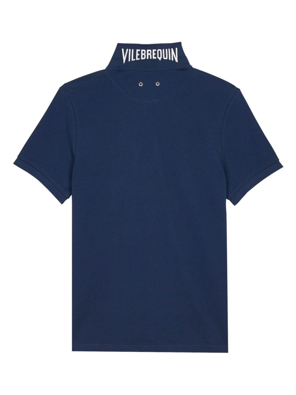 Vilebrequin logo-print polo shirt - Blauw