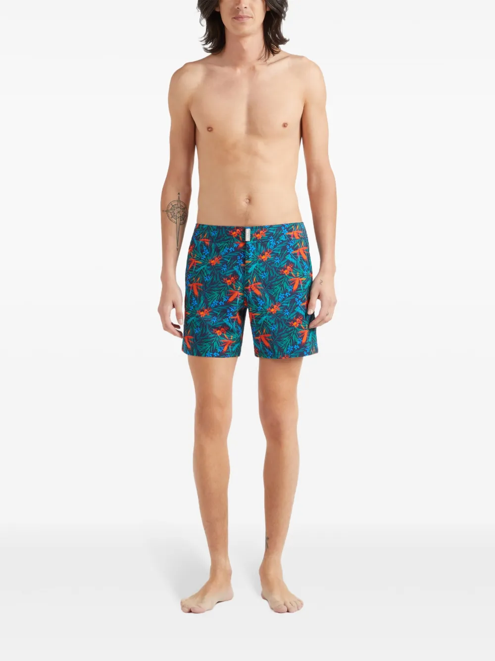 VILEBREQUIN TROPICAL FLOWERS-PRINT SWIM SHORTS