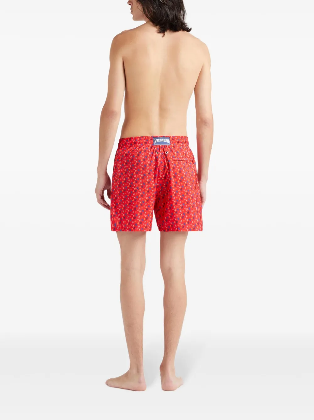 Vilebrequin Zwembroek met schildpadprint Rood