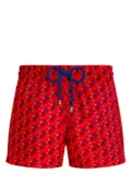 Vilebrequin Micro Ronde Des Tortues Rainbow swim shorts - 201 POPPY RED/RED