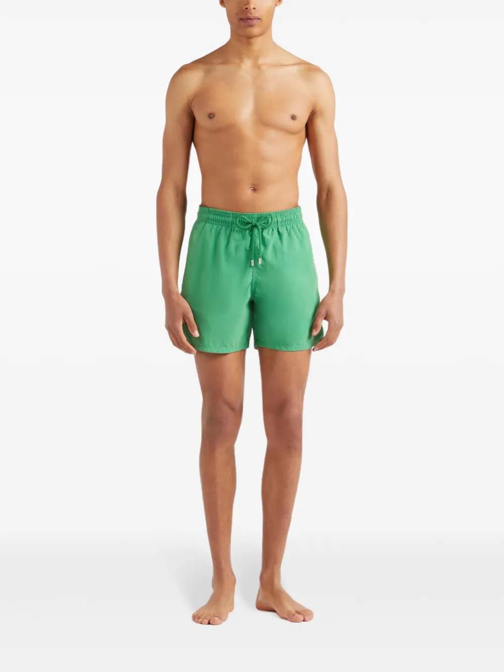 Vilebrequin Zwembroek met logopatch Groen