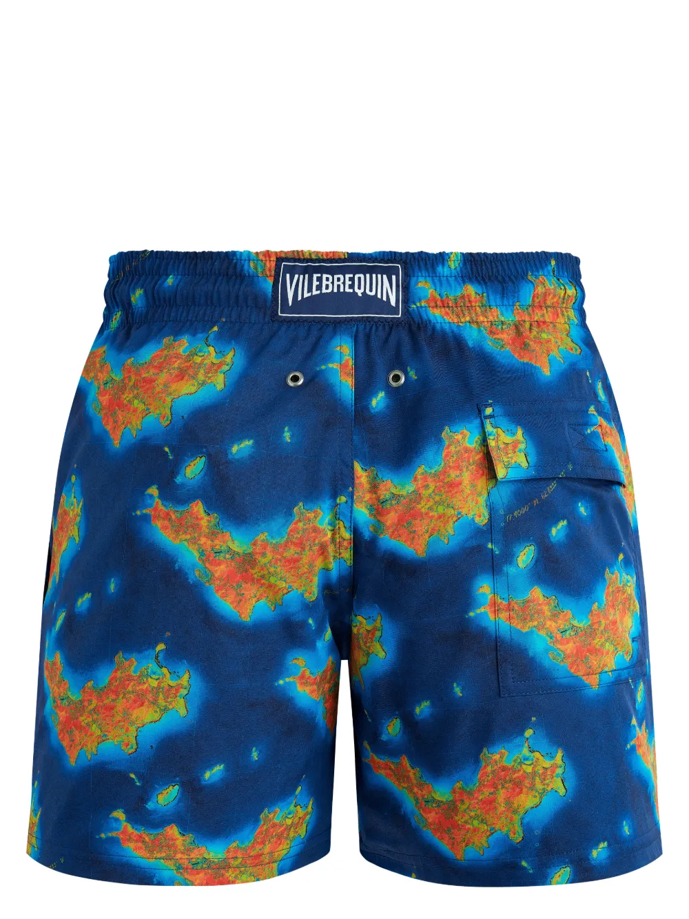 Vilebrequin Bathemetrie des Oceans zwembroek 602 PALACE BLUE