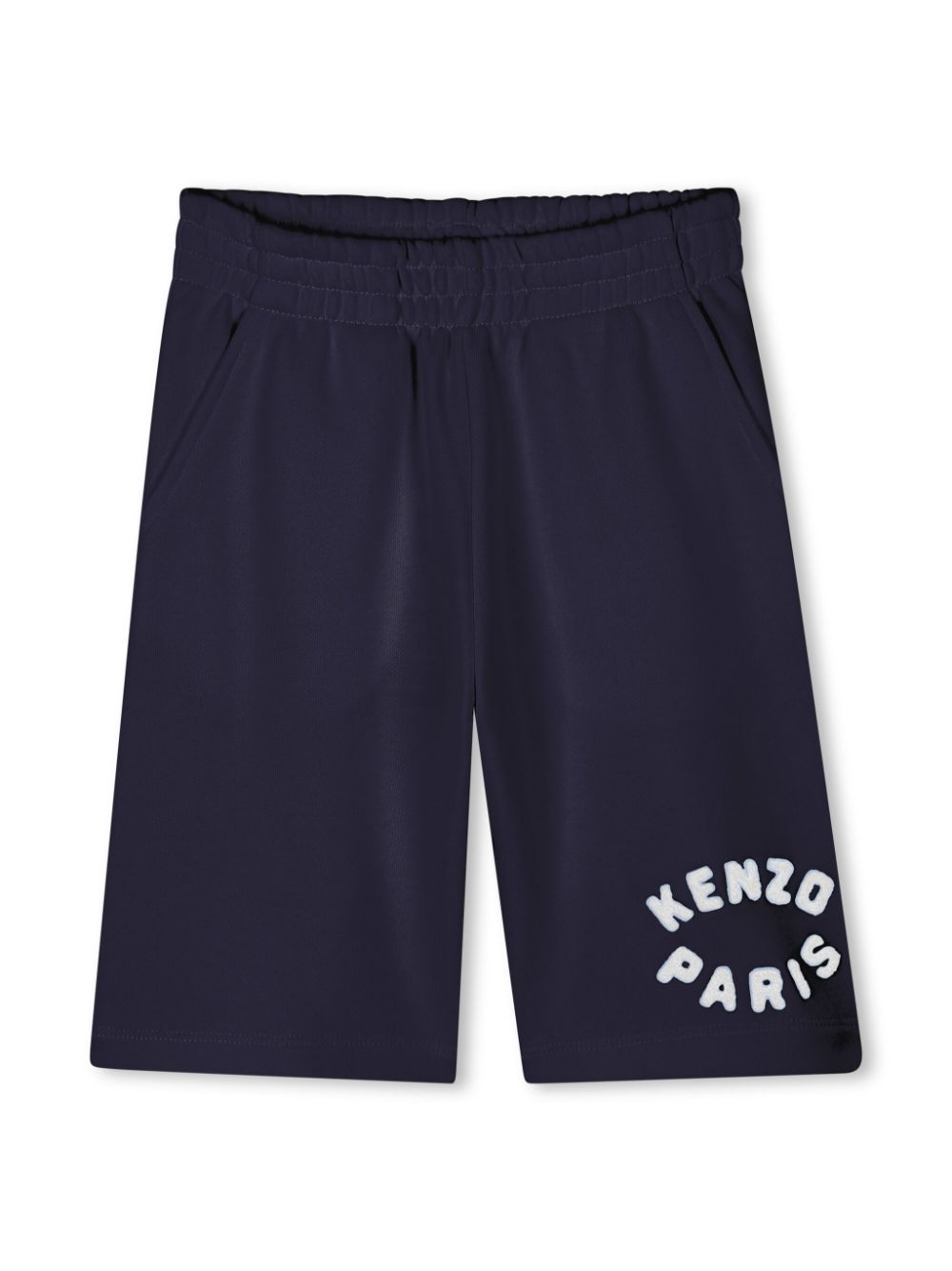 Kenzo Kids Bermuda shorts met logo-applicatie Blauw