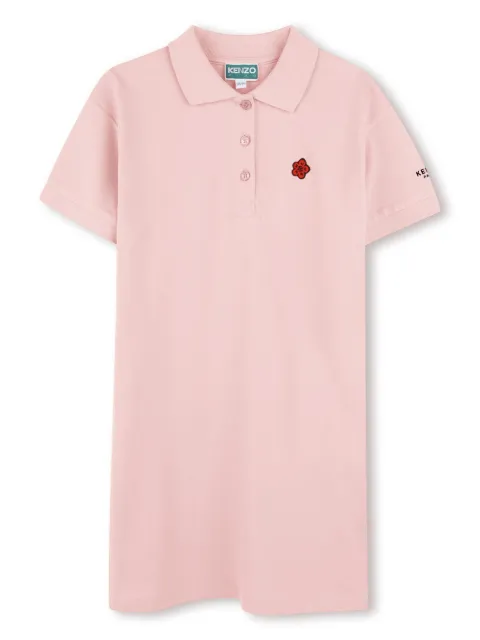 Kenzo Kids vestido con logo bordado