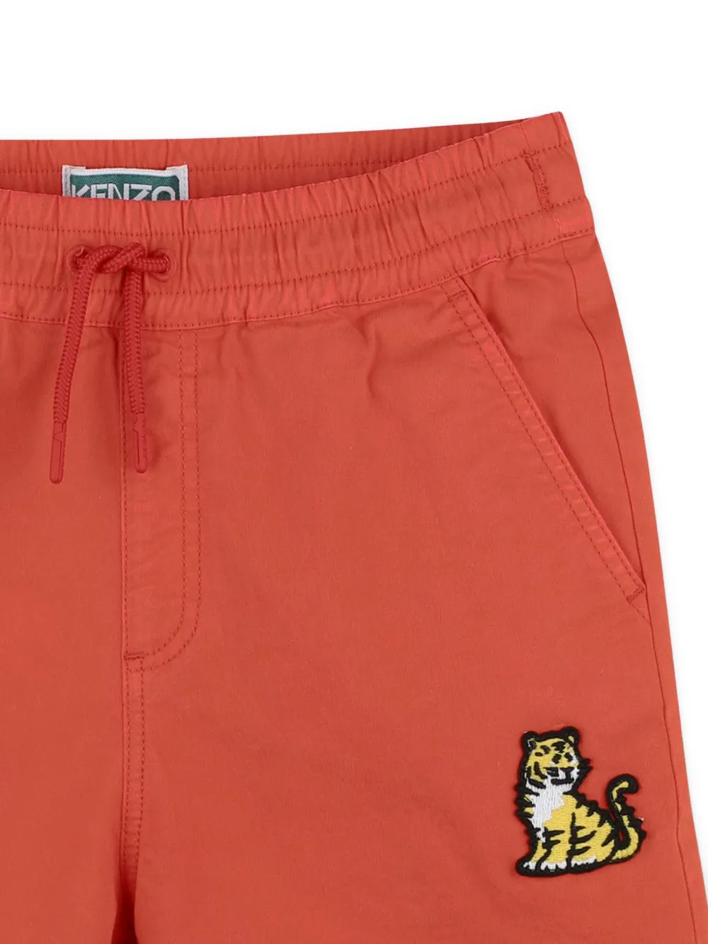 Kenzo Kids Shorts met geborduurd logo Rood