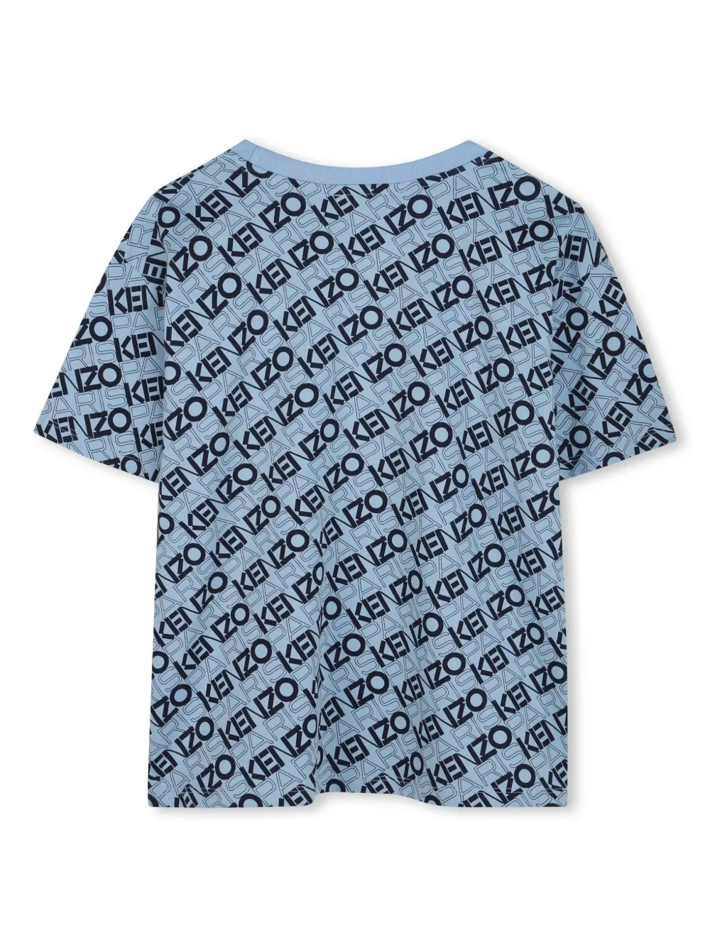 Kenzo Kids T-shirt met logoprint - Blauw