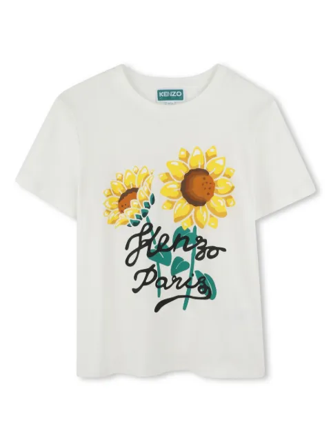 Kenzo Kids sunflower-print T-shirt
