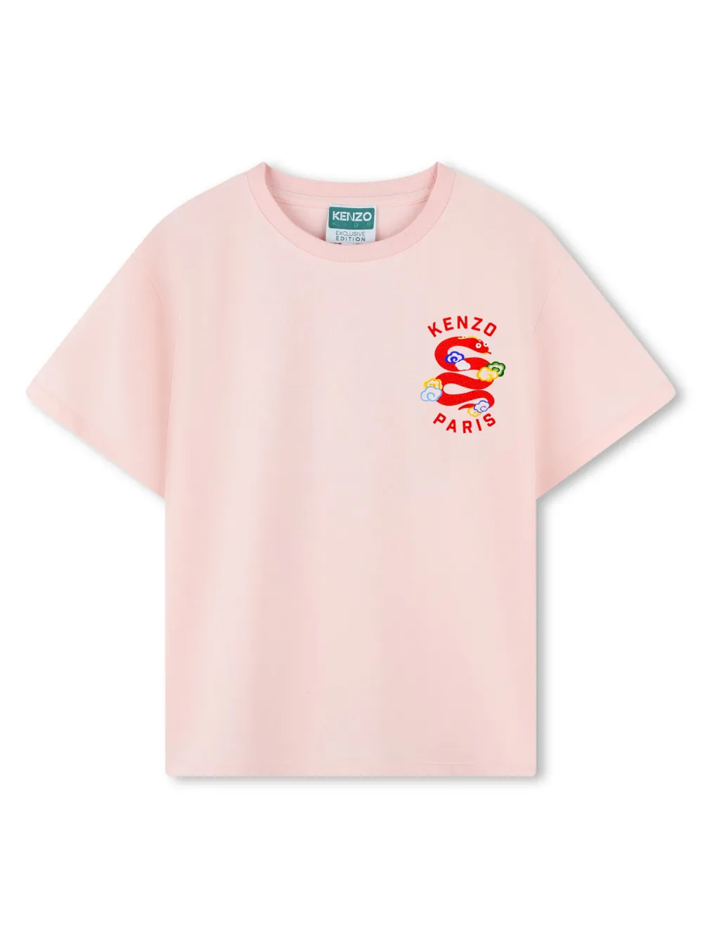 Kenzo Kids T-shirt met logoprint Roze