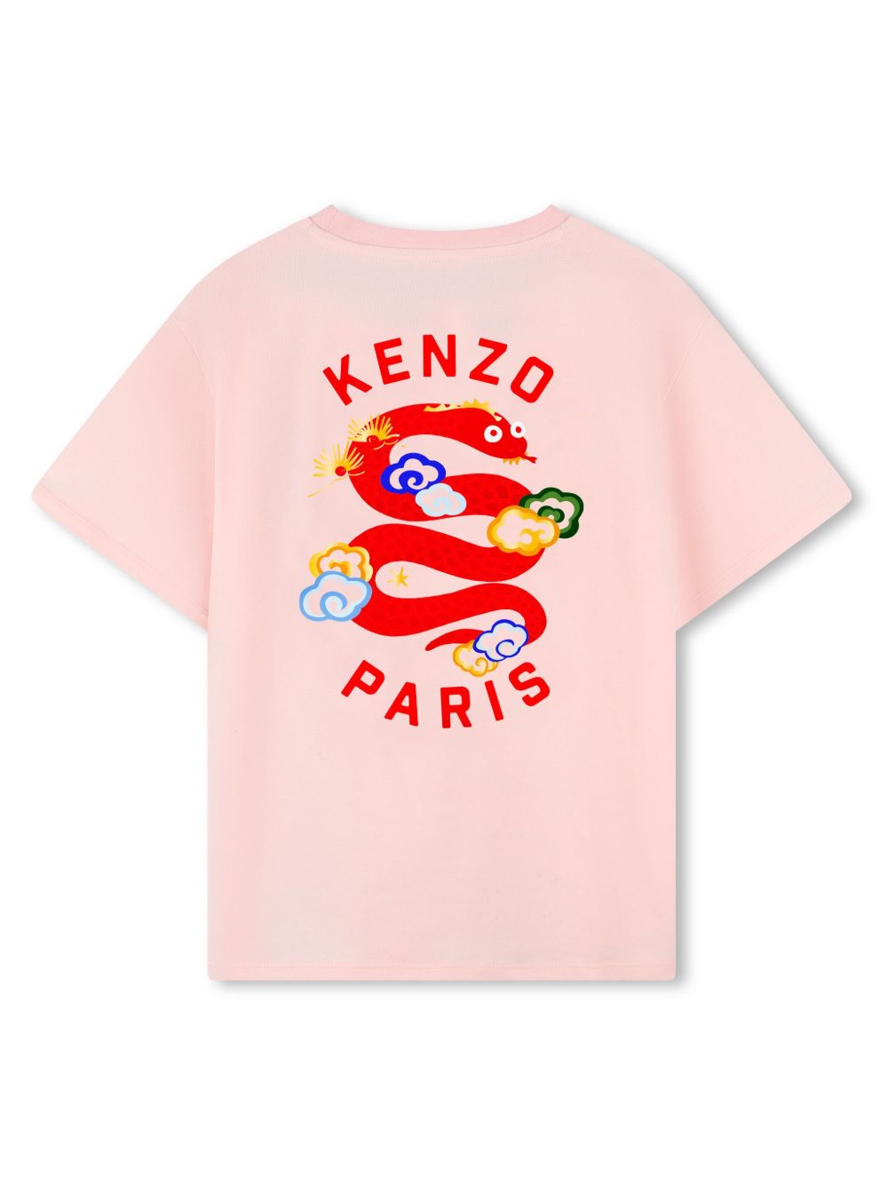 Kenzo Kids T-shirt met logoprint - Roze