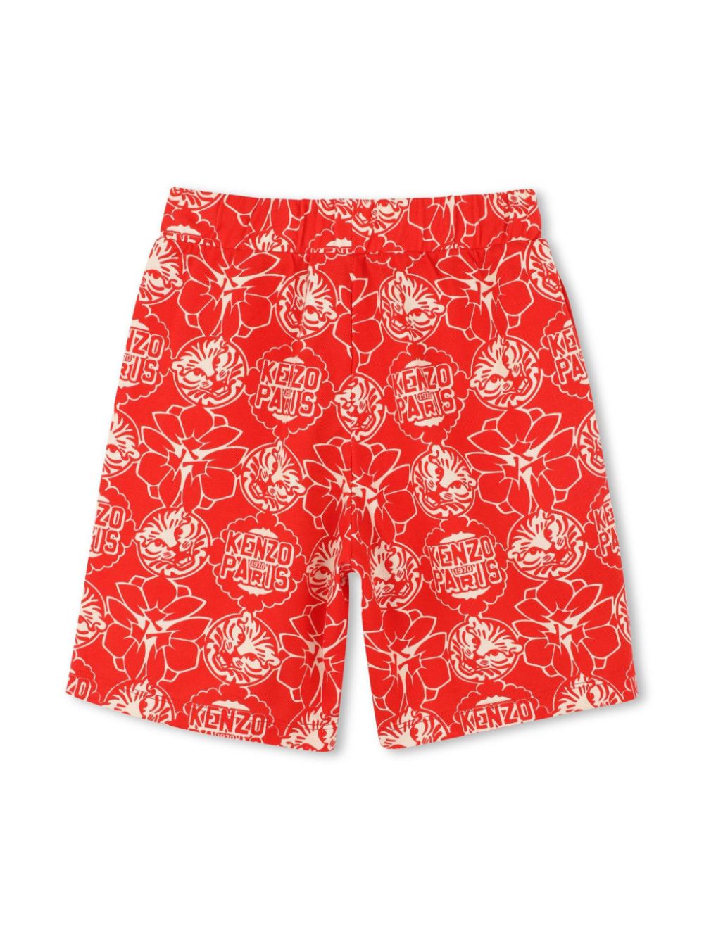 Kenzo Kids Bermuda shorts met print - Rood