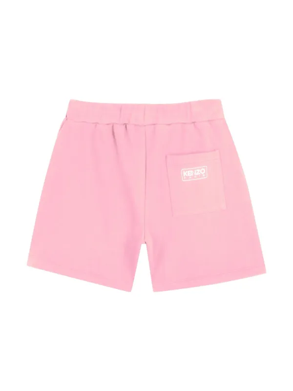 Kenzo Kids logo-print Cotton Shorts Pink FARFETCH PH